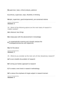 B. supervisor, topic, critical analysis, patience 
C. archives, supervisor, topic, flexibility in thinking 
D. topic, supervi