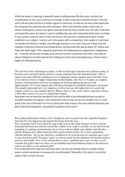 While the water is reducing, a beautiful sweet smelling aroma fills the room, and also the 
crystallization on the cover cont