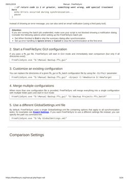 FreeFileSync User Manual and Guide | PDF | Computer File | Command Line ...