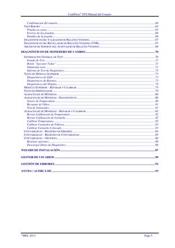 CashFlow STS Manual del Usuario 
MEI, 2013 
 
Page 5 
Confirmación del usuario ............................................