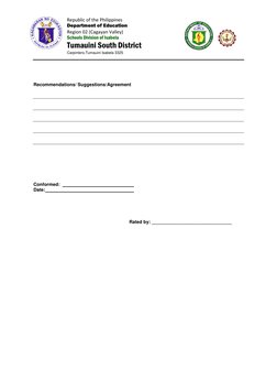 Republic of the Philippines 
Department of Education 
Region 02 (Cagayan Valley)  
Schools Division of Isabela 
Tumauini Sout