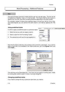 Word Processing Basics and Uses | PDF | Word Processor | Microsoft Word