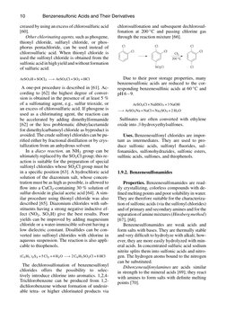 10
Benzenesulfonic Acids and Their Derivatives
creased by using an excess of chlorosulfuric acid
[60].
Other chlorinating age