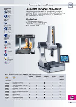 Q-5
03939040
03939041
03939042
03939043
03939124
MH3D
MH3D
MH3D
MH3D
MH3D M 
PC-Dmis
–
–
●
●
●
03939020
●
–
●
–
–
03939030
–
