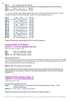 Rd  2
 SC in each st around (42 sts)
Staff the legs with ber ll tight. Use the scissors or something pointy to insert the stu