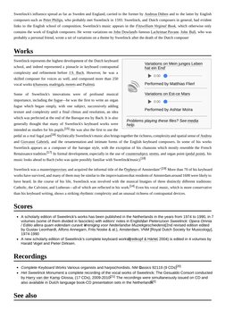 Variations on Mein junges Leben
hat ein End' (https://en.wikipedia.org/wiki/File:Sweelinck_Mein_junges_Leben.ogg)
Performed b