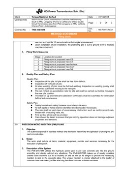 Method Statement for Piling Work | PDF | Deep Foundation | Concrete