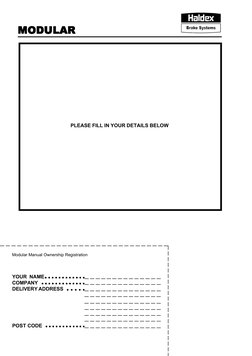 MODULAR
MODULAR
MODULAR
MODULAR
MODULAR
PLEASE FILL IN YOUR DETAILS BELOW
YOUR  NAME
COMPANY
DELIVERY ADDRESS
POST CODE
○
○
○