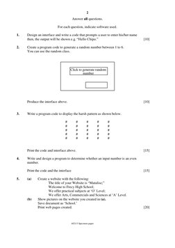 4021q3 Specimen Computer Science | PDF | Computer Program | Programming