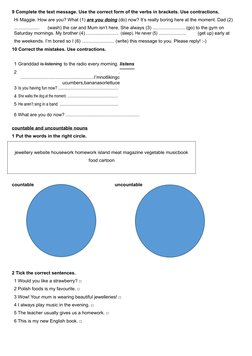 Form 1 English Grammar Exercises | PDF | English Grammar