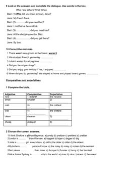 Form 1 English Grammar Exercises | PDF | English Grammar