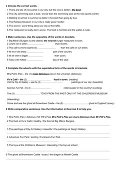 Form 1 English Grammar Exercises | PDF | English Grammar