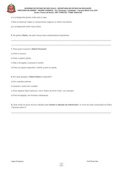 GOVERNO DO ESTADO DE SÃO PAULO - SECRETARIA DE ESTADO DA EDUCAÇÃO 
DIRETORIA DE ENSINO  - REGIÃO CAIEIRAS – E.E​. ​Domingos