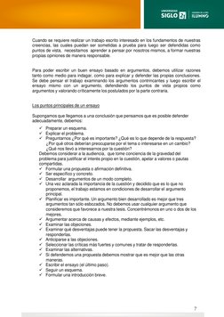 Cuando se requiere realizar un trabajo escrito interesado en los fundamentos de nuestras 
creencias, las cuales puedan