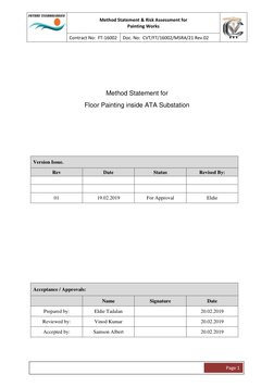 Method Statement for Substation Painting | PDF | Electrical Substation ...