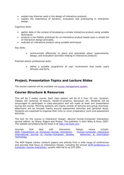  
explain key theories used in the design of interactive products  
 
explain the importance of iteration, evaluation and p