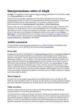 Interpretaciones sobre el Aleph
El Aleph es un cuento del escritor argentino Jorge Luis Borges publicado en la revista Sur en