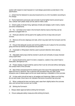 Formwork Installation Method Statement | PDF | Civil Engineering ...