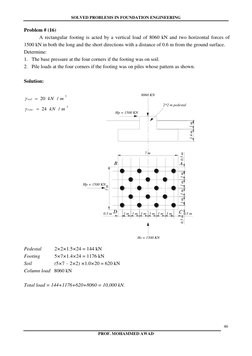 Solved Problems in Foundation Engineering | PDF | Deep Foundation | Civil Engineering