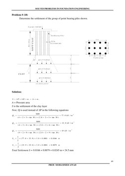 Solved Problems in Foundation Engineering | PDF | Deep Foundation | Civil Engineering