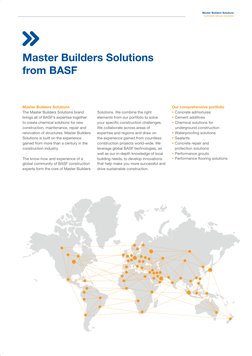 Master Builders Solutions
Concrete rescue solutions
Master Builders Solutions 
from BASF
Master Builders Solutions
The Master