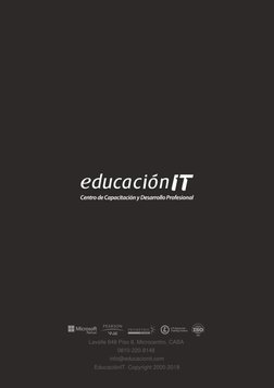 www.educacionit.com
Lavalle 648 Piso 8, Microcentro, CABA 
0810-220-8148 
info@educacionit.com
EducaciónIT. Copyright 2005-20