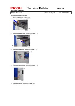 Technical Bulletin 
PAGE: 9/20 
Reissued: 27-Feb-17 
Model: MET-C1cde 
Date: 22-May-15 
No.: RD149080c 
 
 
[D]: Replacing