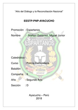 “Año del Diálogo y la Reconciliación Nacional” 
 
EESTP-PNP-AYACUCHO 
       
Promoción : Espartanos 
Nombre 
: - Mallqui
