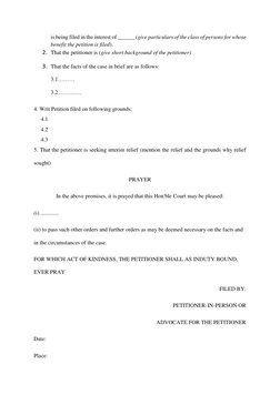 Pil Format PIL Drafting Format for Environmental Issues | PDF | Writ | Supreme Courts