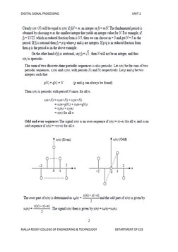 DSP Lecture Notes for B.Tech ECE | PDF | Discrete Fourier Transform ...