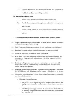 Dismantling Method Statement for Utilities | PDF | Safety | Personal ...