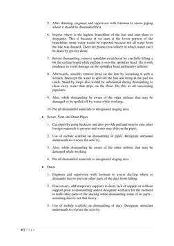 Dismantling Method Statement for Utilities | PDF | Safety | Personal ...