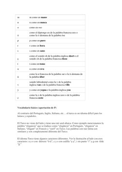 m 
m como en mano 
n 
n como en nunca 
o 
como en oso 
ö 
como el diptongo eu de la palabra francesa eux o 
como la ö alemana