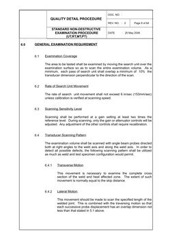 NDT Examination Procedure Overview | PDF | Nondestructive Testing ...