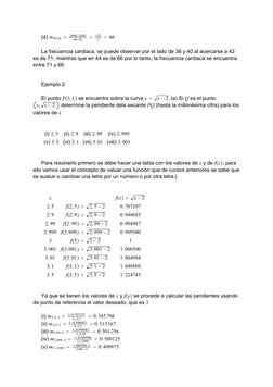 (d) m44,42 
30802948
4442

132
2
66
La frecuencia cardiaca, se puede observar por el lado de 36 y 40 al acercarse a 42
e