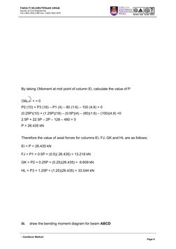 Cantilever Method Frame Analysis | PDF | Solid Mechanics | Column