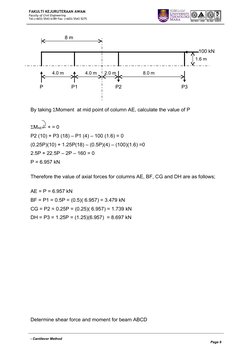 Cantilever Method Frame Analysis | PDF | Solid Mechanics | Column