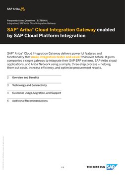 SAP Ariba CIG For Buyers FAQ PDF | PDF | Cloud Computing | Sap Se