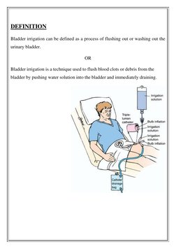 Bladder Irrigation Procedure Overview | PDF | Catheter | Intravenous ...