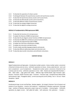 3.1.5 
To illustrate the operation of a Down counter. 
3.1.6 
To distinguish between the asynchronous counter and synchronous