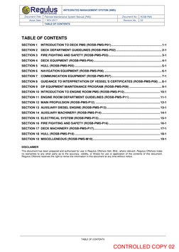 INTEGRATED MANAGEMENT SYSTEM (IMS) 
Document Title: 
Planned Maintenance System Manual (PMS) 
Document No: 
ROSB-PMS 
Issue D
