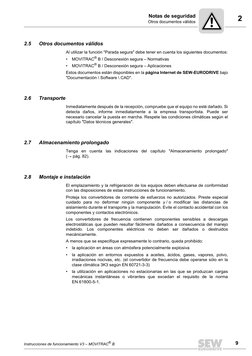 2
Notas de seguridad
Otros documentos válidos
Instrucciones de funcionamiento V3 – MOVITRAC® B
9
2.5
Otros documentos válidos
