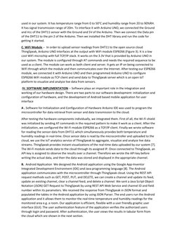 used in our system. It has temperature range from 0 to 50°C and humidity range from 20 to 90%RH. 
It has signal transmission