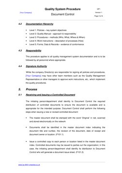 ISO 9001 Document Control Procedure | PDF | Document | Specification ...