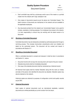 ISO 9001 Document Control Procedure | PDF | Document | Specification ...