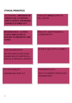 9 
 
 
ETHICAL PRINCIPLES 
 
 
 
 
 
 
 
 
 
 
 
 
 
 
A 
 
 
 
 
 
AUTONOMY;  FREEDOM OF 
CHOICE OR ACCEPTING 
ONE`S CHOICE.