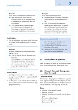 3
23
Example
Trunk fl exion combined with trunk extension:
After repeating the above exercise a 
 
5
number of times, tell th