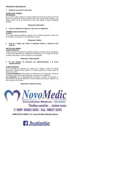 PREGUNTAS ADICIONALES: 
 
1. 
Donde se encuentra la silla turca. 
 
HUESOS DEL CRÀNEO 
ESFENOIDES 
Es un hueso impar situado