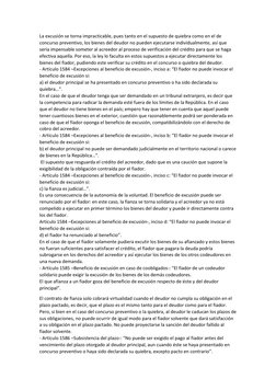 La excusión se torna impracticable, pues tanto en el supuesto de quiebra como en el de 
concurso preventivo, los bienes del d