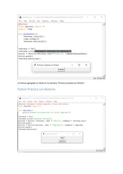 Introducción a Tkinter en Python | PDF | Ventana (informática) | Python ...